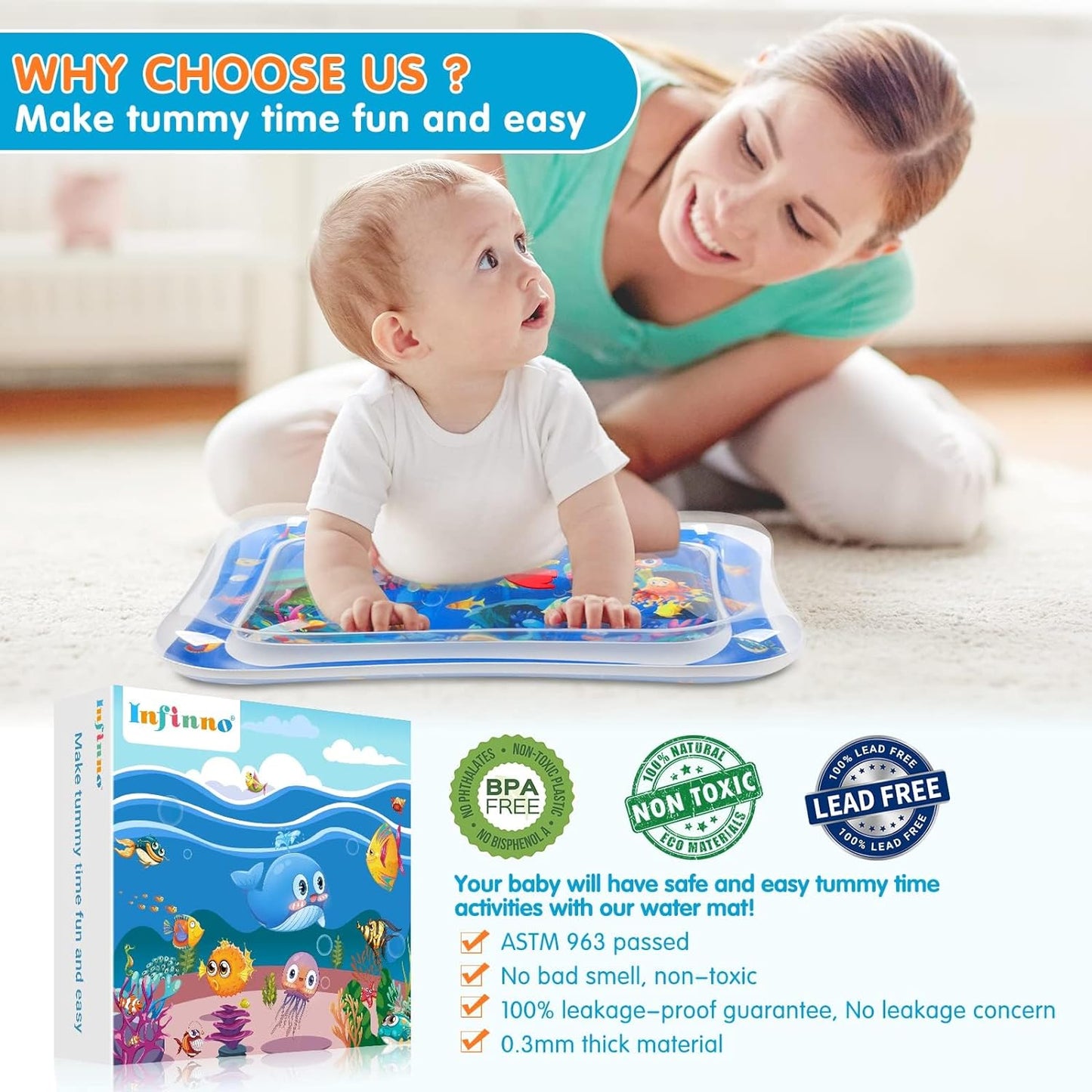 Water Play Mat for Baby