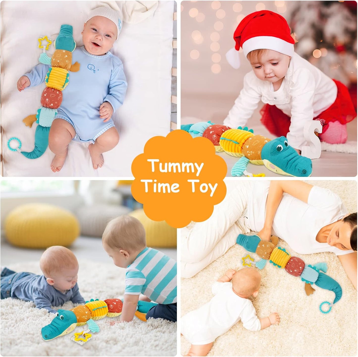 Infant Musical Stuffed Crocodile Toy