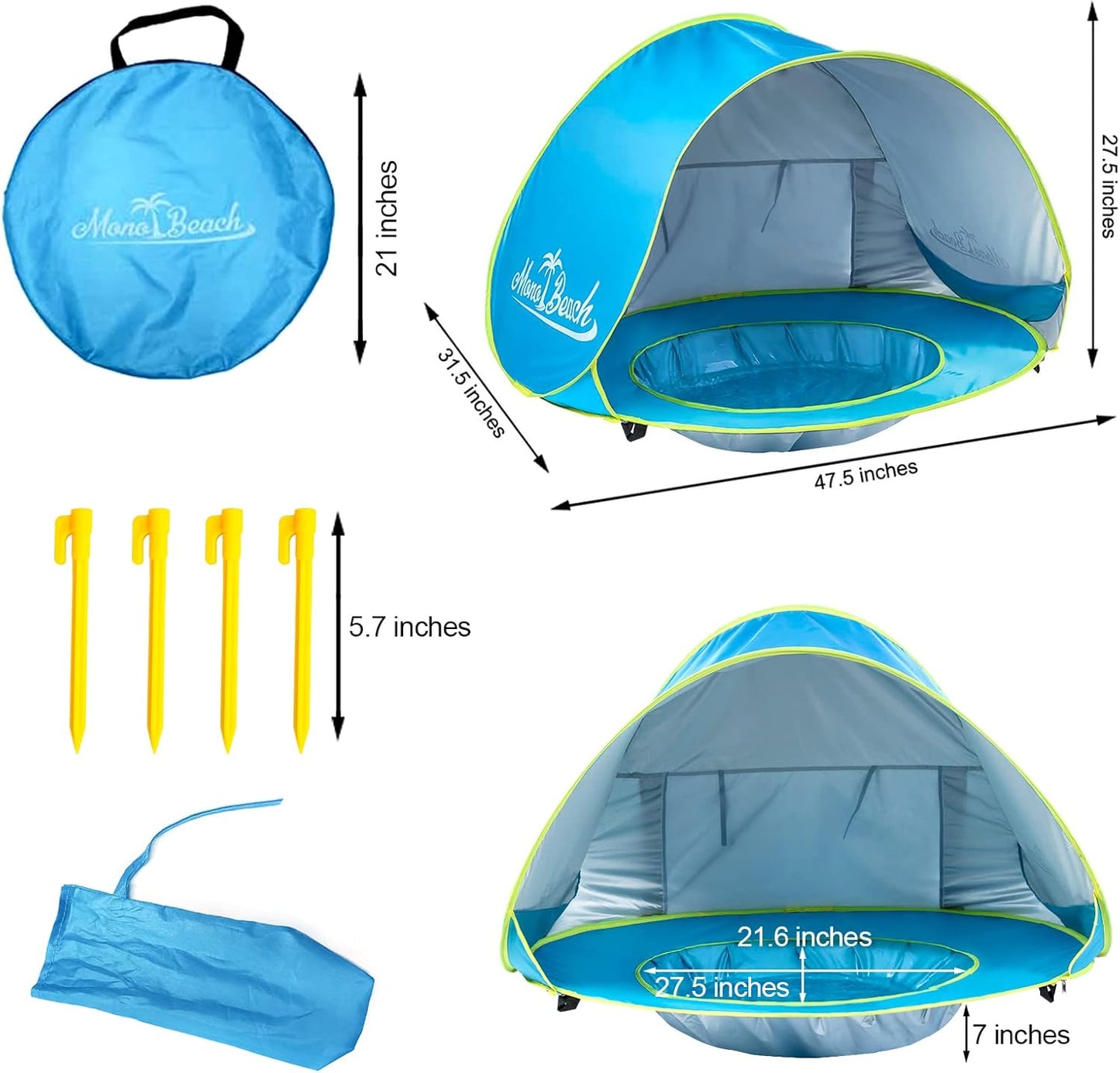 Beach Tent with Pool