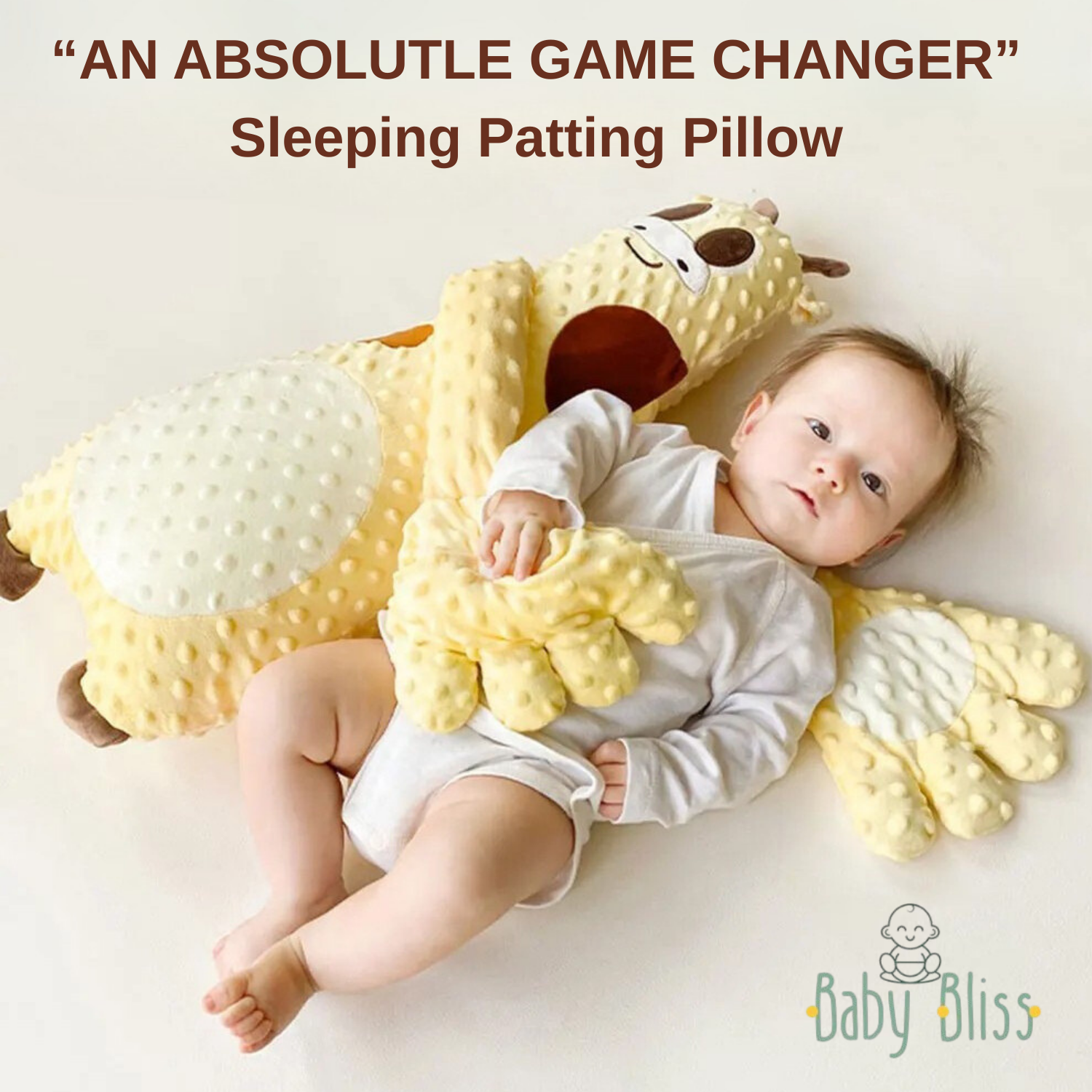 thumbnail image 2 of White Swan Baby Patting Pillow – 24 Inch Soothing Sleep Aid With Remote Control, Machine Washable 2 of 10