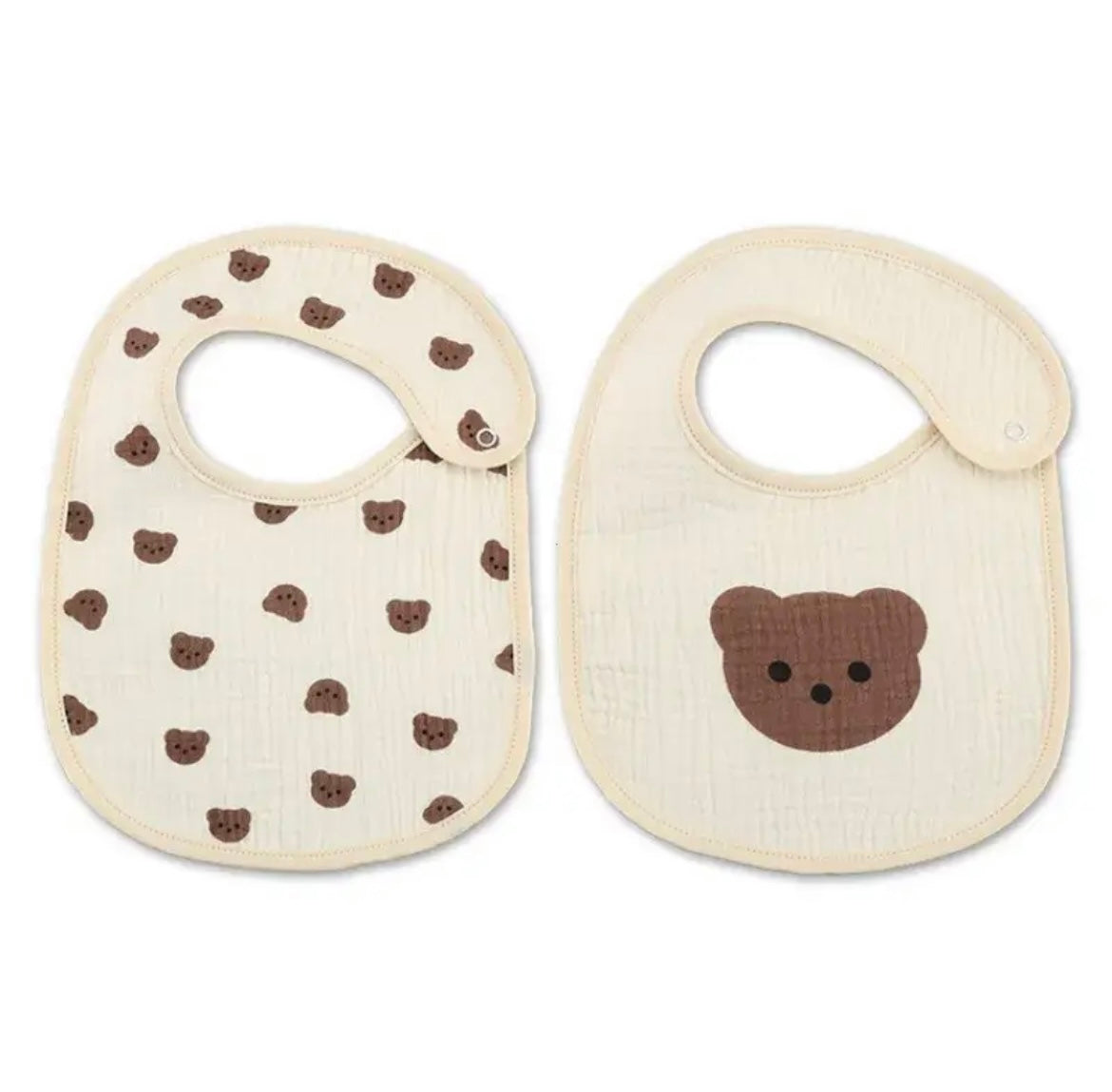 2pcs Waterproof Baby Bibs Set