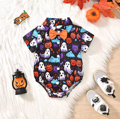 Baby Pumpkin Halloween Bodysuit