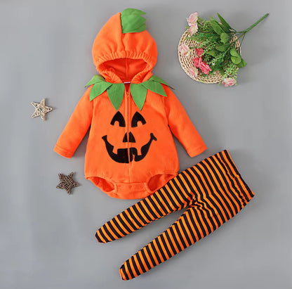 Pumpkin Halloween Romper