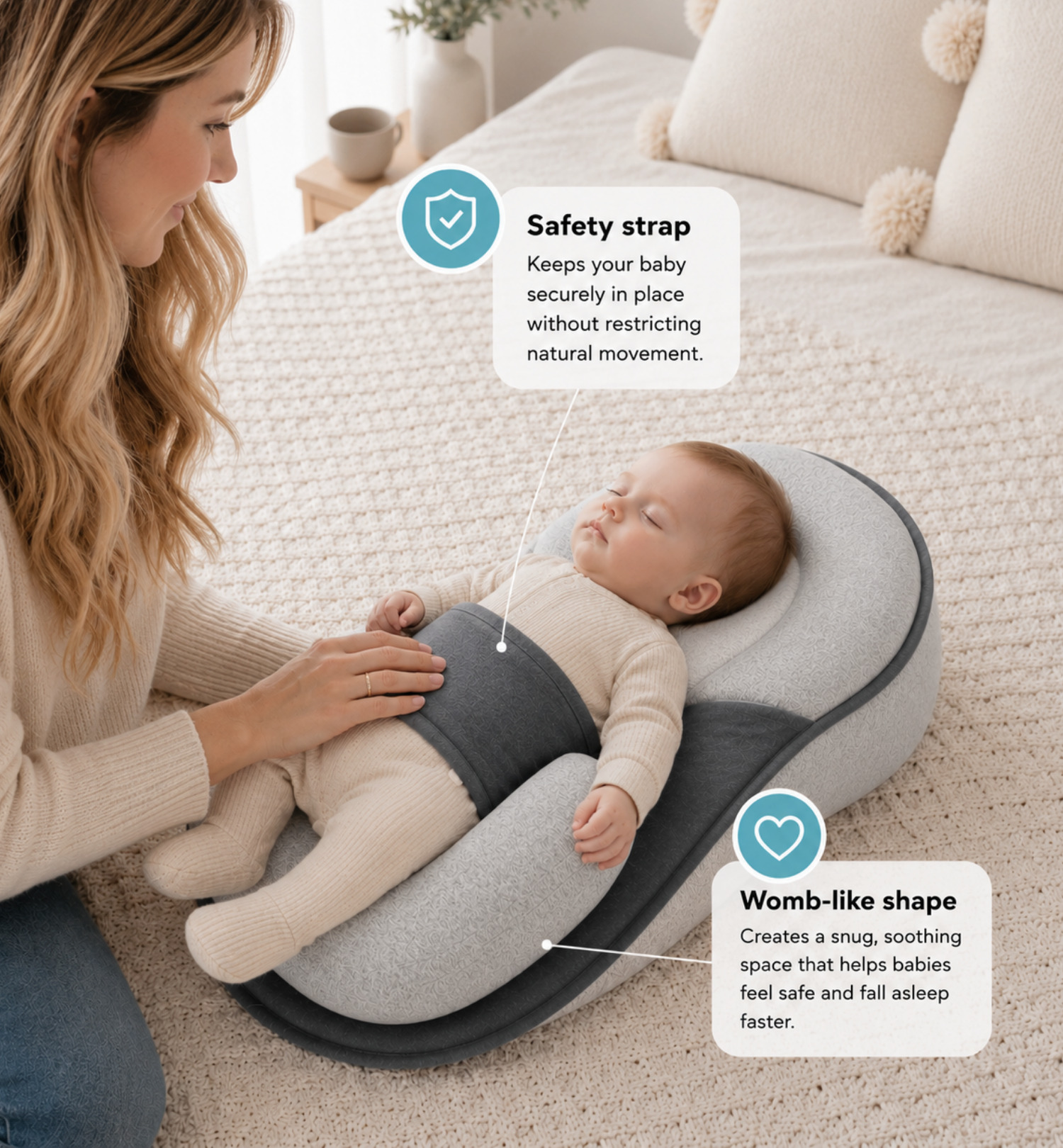 BabyBliss™ Nest — Calm Sleep Without Colic & Reflux