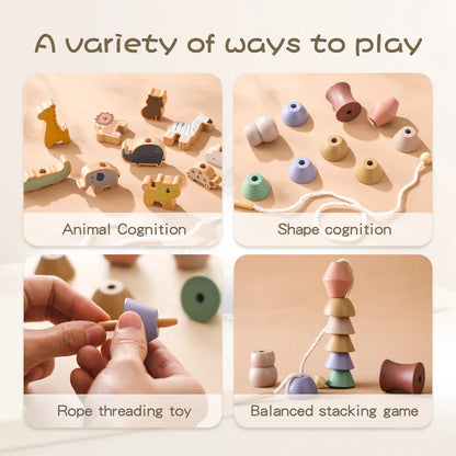 Montessori Toy Wooden Animal Toy