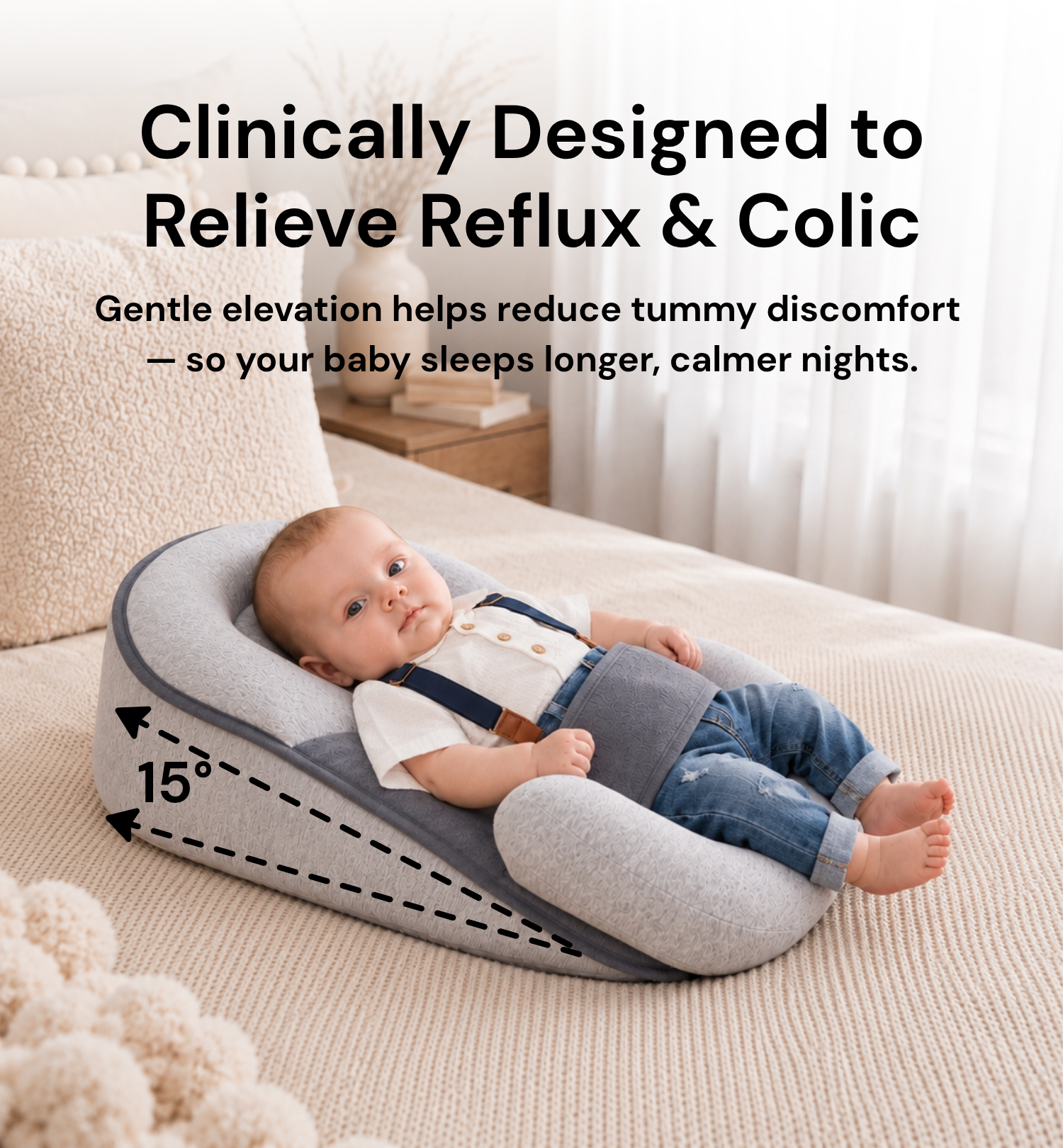 BabyBliss™ Nest — Calm Sleep Without Colic & Reflux